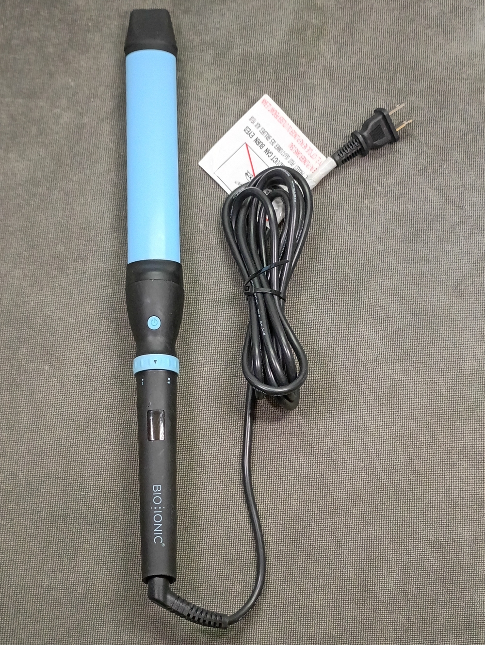 Bio Ionic Curling Wand Long Barrel Oval Professional Hair Styler ZOVALCURONEP